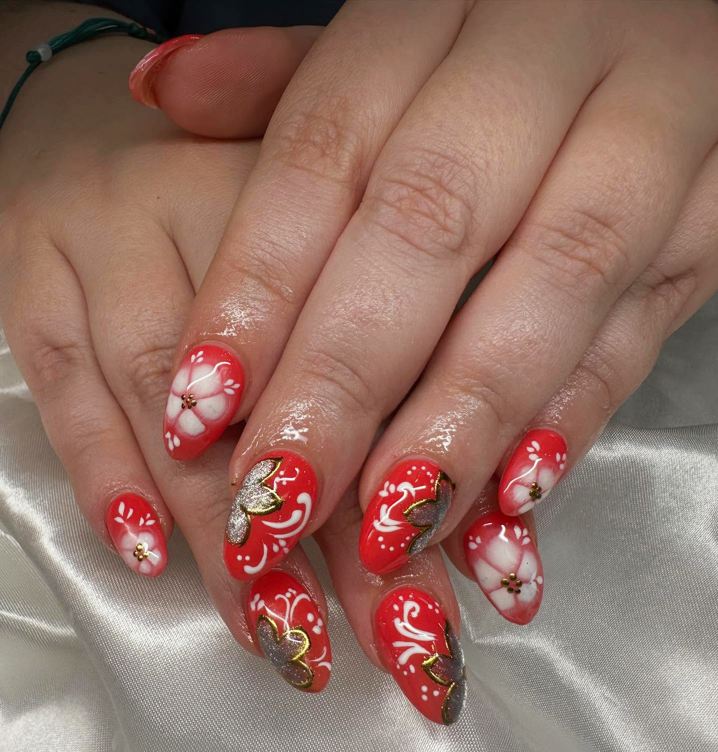 Dip powder nails at Waltham Nails & Spa